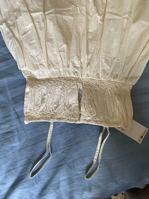 Дълга Бежова рокля Zara S