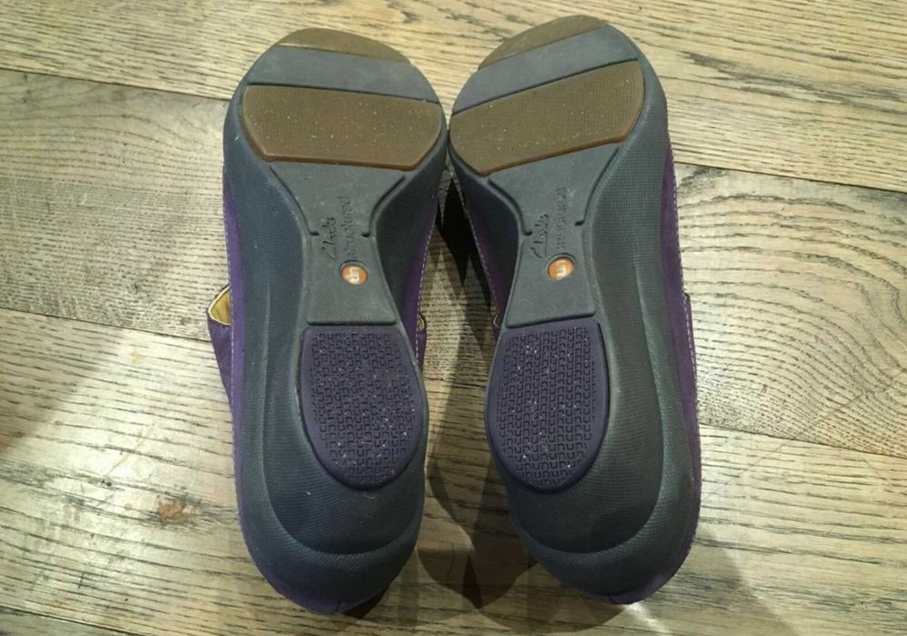 Clarks ‘Unstructured’- кожа, лачени, лилави - №40