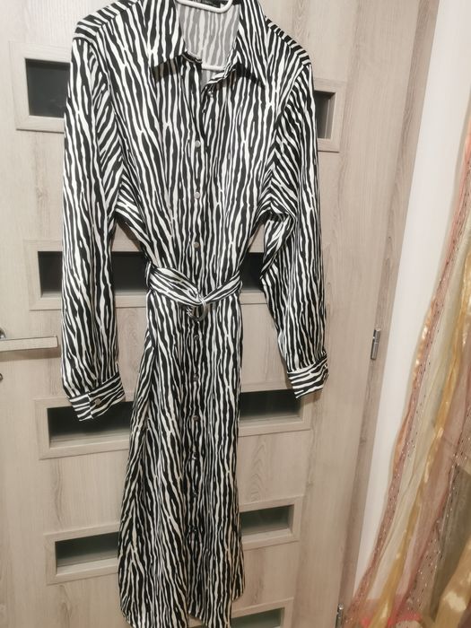 Рокля L-XXXL, , плат тип сатен, с коланче