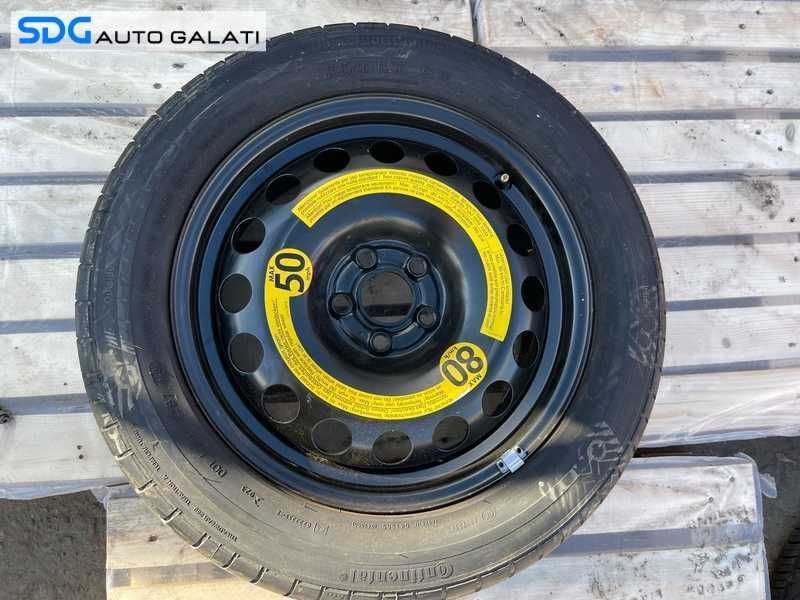 Roata Janta Tabla Rezerva cu Cauciuc Anvelopa Noua Continental 205 55 16 R16 Skoda Octavia 1 1997 - 2011 Cod sdgb30 1J0601027R 1J0601027T [AV0859]