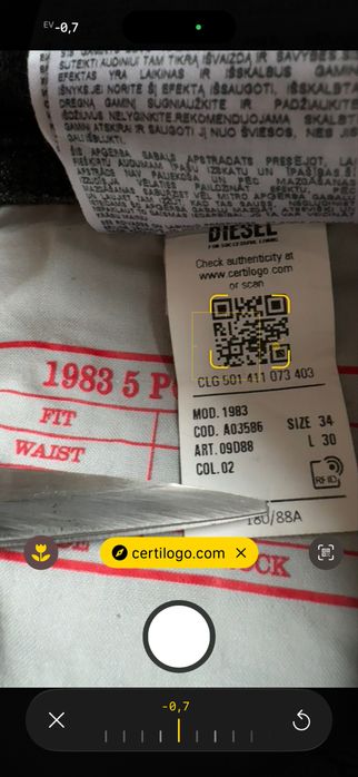 Нови мъжки дънки Diesel размер W33;W34