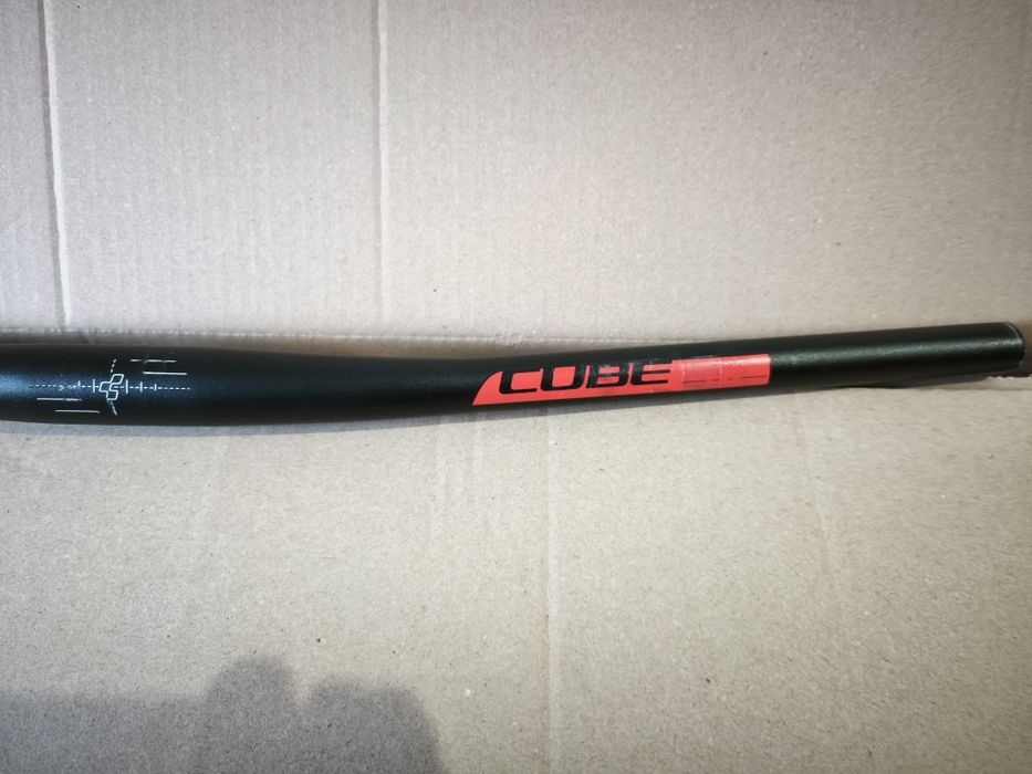 GHIDON MTB FRB FLAT negru cu roșu  31.8 720MM