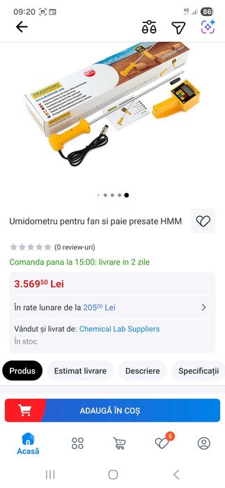 Vind umidometru draminski ptr fin si paie presate hmm