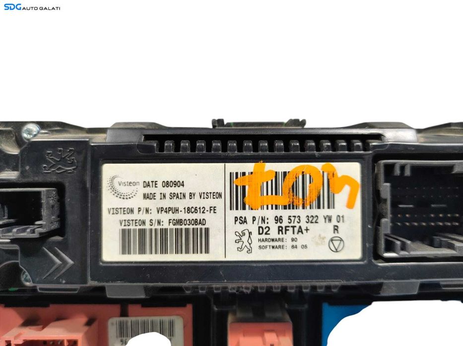 Panou Comanda AC Aer Conditionat Clima Climatronic Peugeot 407 2004 - 2010 Cod 96573322 [L5143]