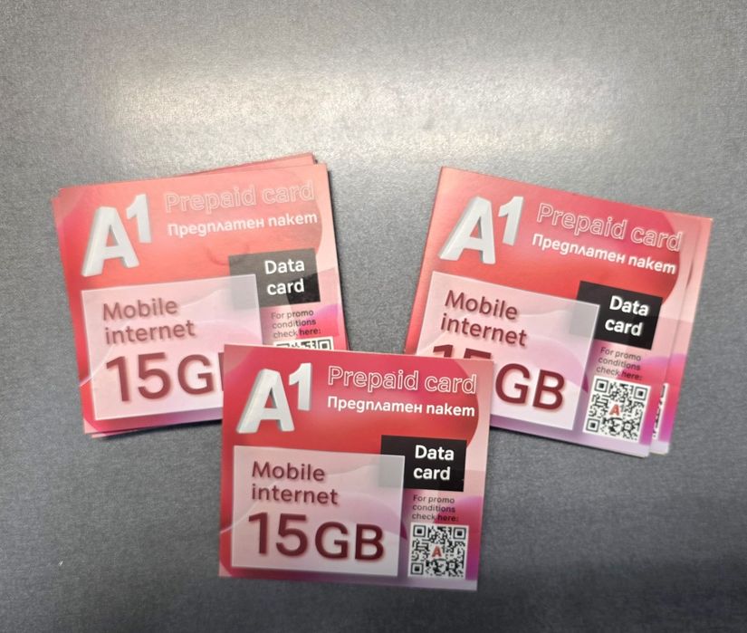 Сим карта за интернет 15GB неограничен интернет 3 дни 5G интернет