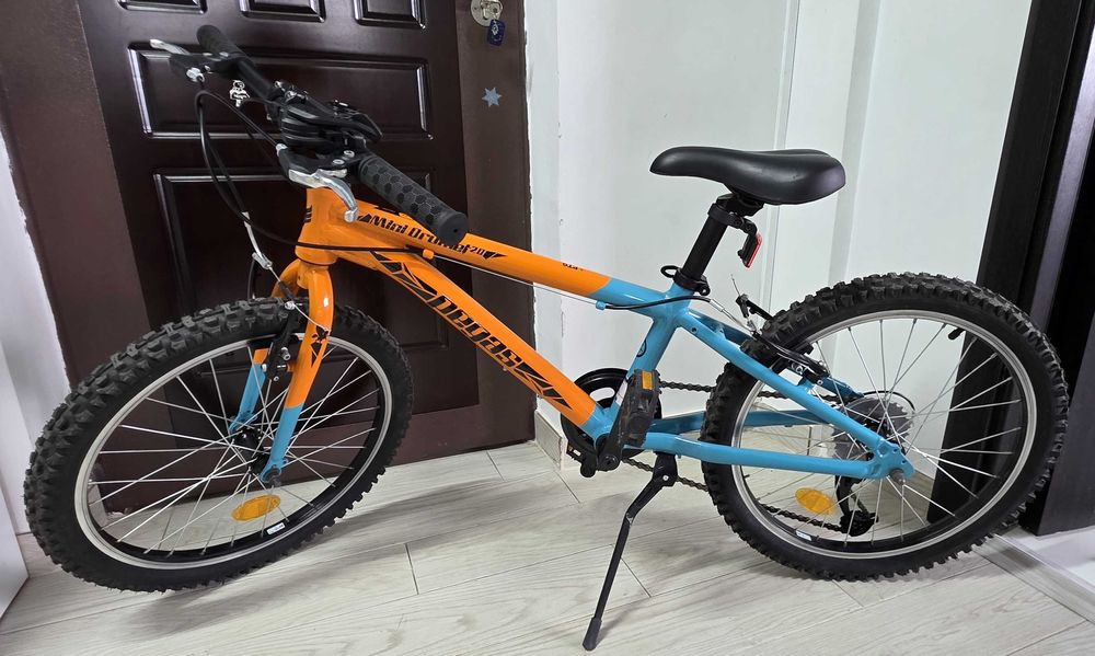 Bicicletă copii Pegas Mini Drumeț 20 – Portocaliu/Turcoaz