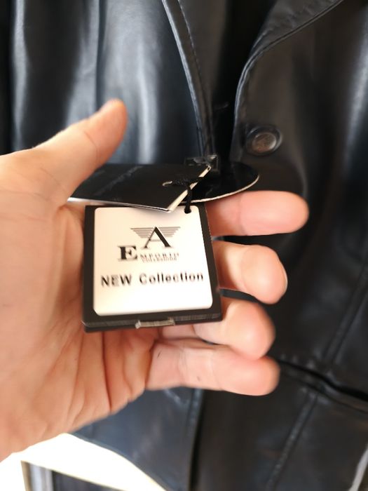Geaca piele Emporio Armani