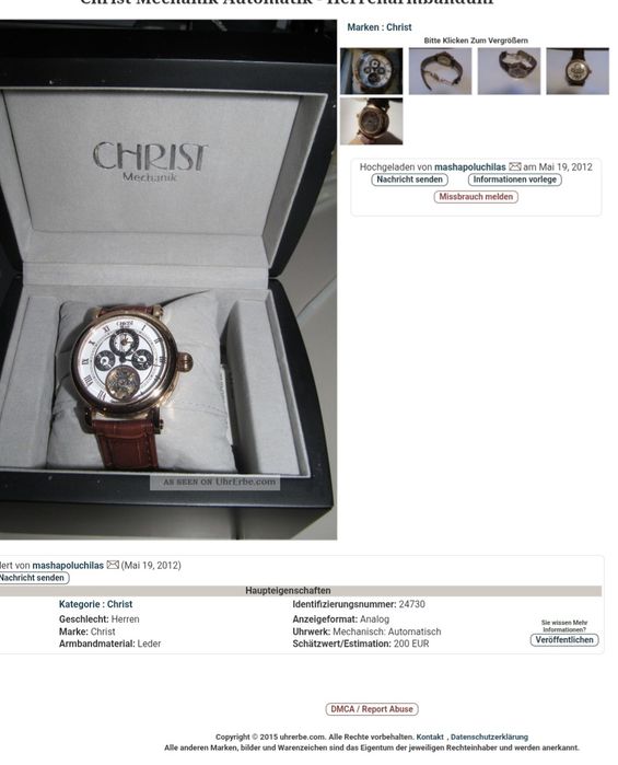 Ceas automatic chirisi stare perfectă  300lei