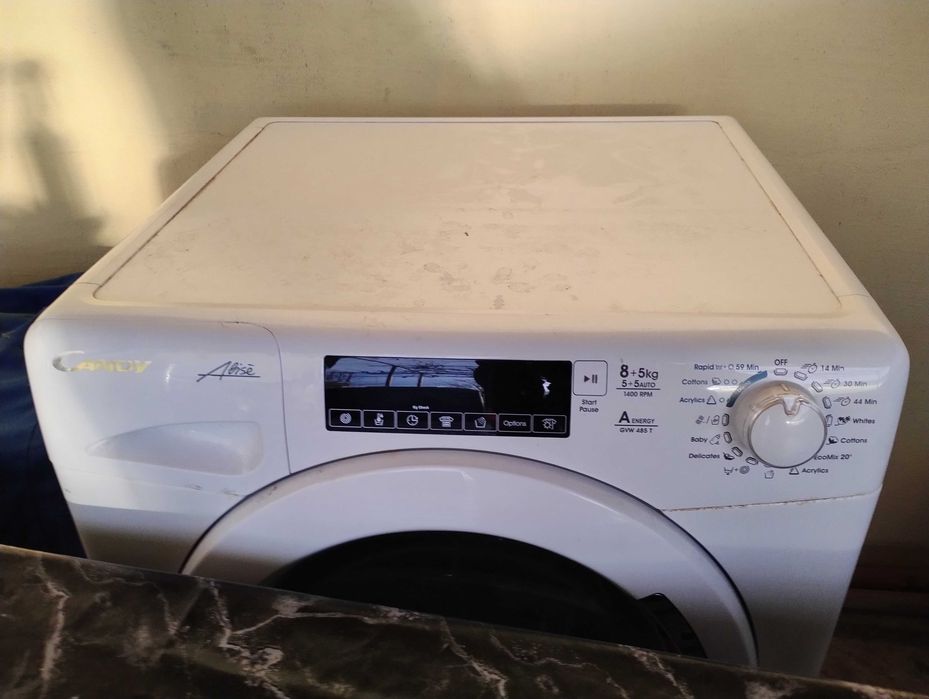 Пералня със сушилня Candy GVW 485T-S, 8 кг пране/5 кг сушене