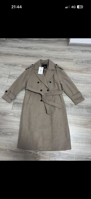 Palton dama gri nou