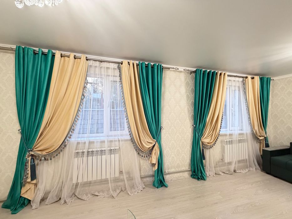 Шторы с карнизом Ширина 2*50, высота2,45