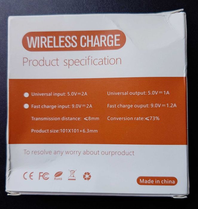 беспроводная зарядка / wireless charger 5/9 V