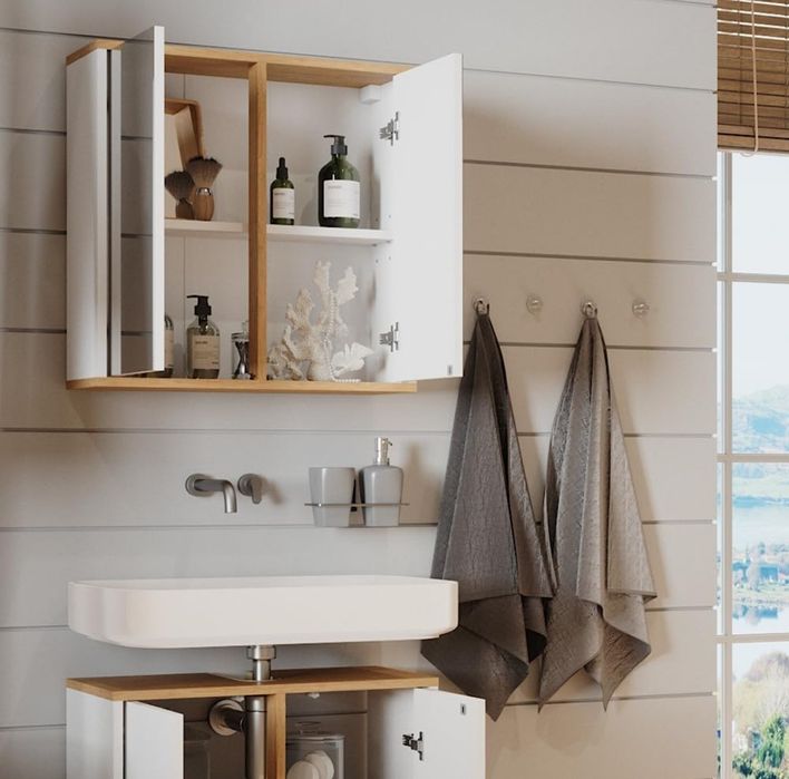 Шкаф за надмивка с огледало 6729