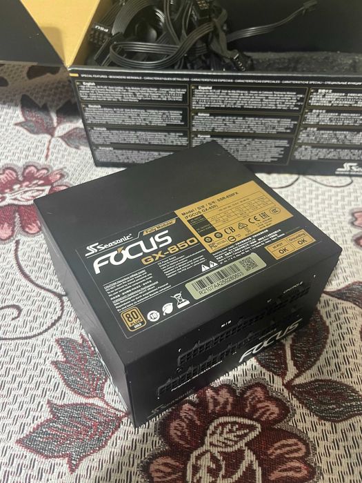 Sursa Seasonic FOCUS GX ATX 3 (2024), 80 Plus Gold, 850W, 12VHPWR, ATX 3.1, Full Modulara, Negru