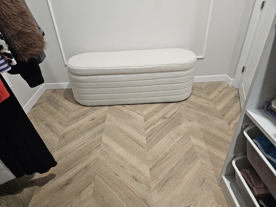 taburet bucle crem/ teddy bear