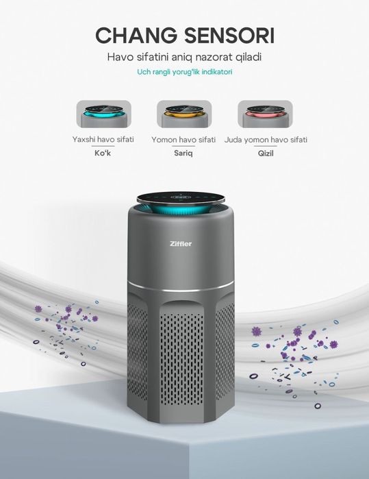 Воздухоочиститель и увлажнитель от бренда ziffler optom va donaga