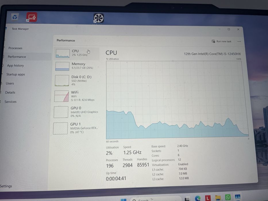 Laptop Gaming Lenovo LOQ | RTX 4060 | i5-12450HX | 24GB RAM | 1TB |  7 luni Garanție | Stare Top