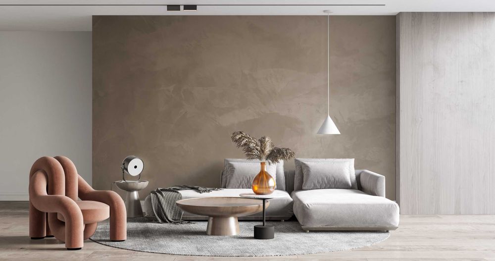 Марморино из микроцемента из Италии