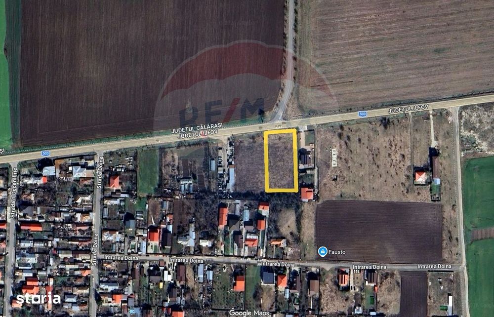 Teren intravilan 2.679 mp – Deschidere 30,47 la DN3 - Islaz, Branesti