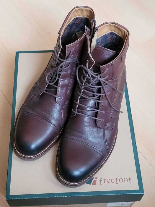 Мъжки боти от естествена кожа Freefoot, номер 41, като нови