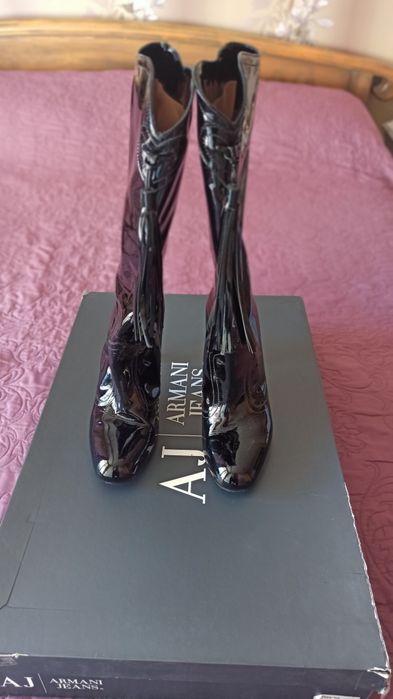 Ботуши от лак "Armani jeans"