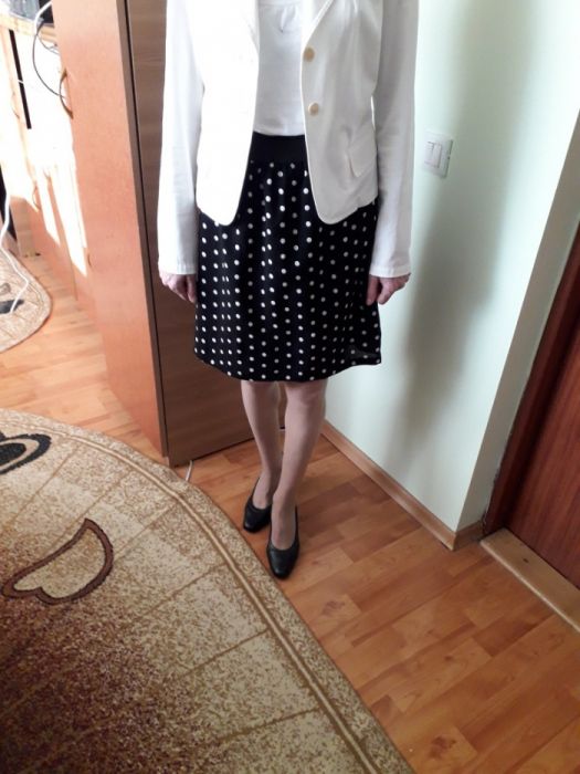 Fusta bumbac cu buline