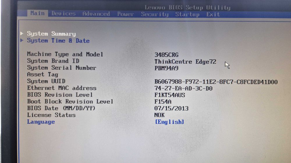 Placa de baza Lenovo IH61M + cooler