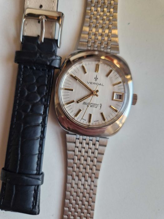 VERDAL Sunfish, FHF ST 974 /дата/; Swiss, Нов часовник!