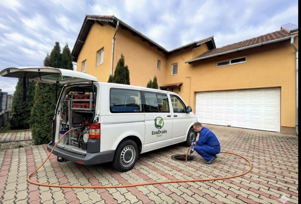 Desfundare canalizare , inspectie video si locator tevi sparte fisurate