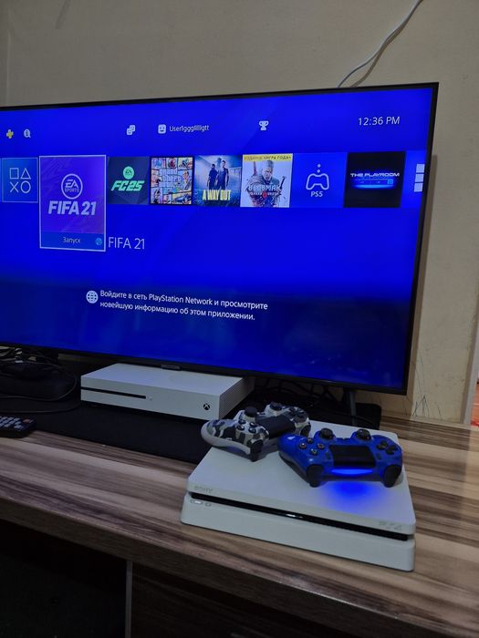 Playstatiyon 4 slim белый