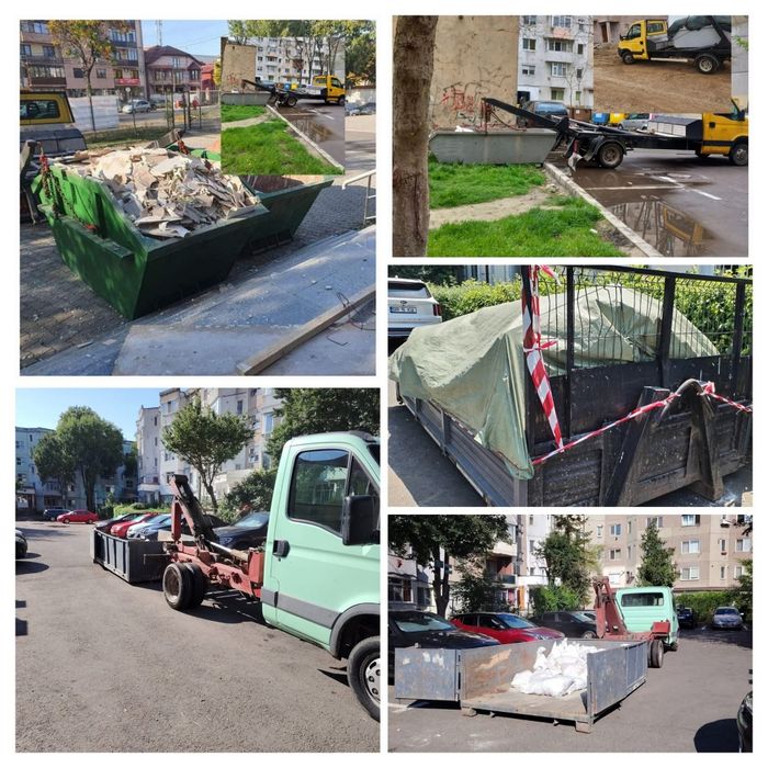 Transport moloz bene detașabile Brăila