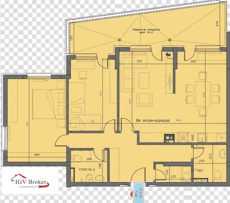 Тристаен апартамент в м-т Гърдова глава