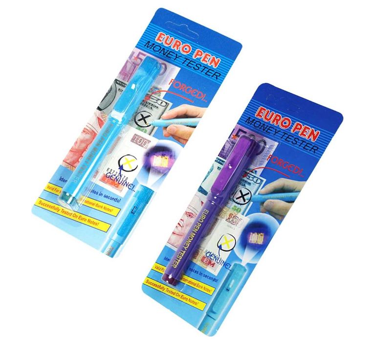 2в1 EURO SAFE PEN  –  Маркер за фалшиви пари | Писалка за евро 2 в 1