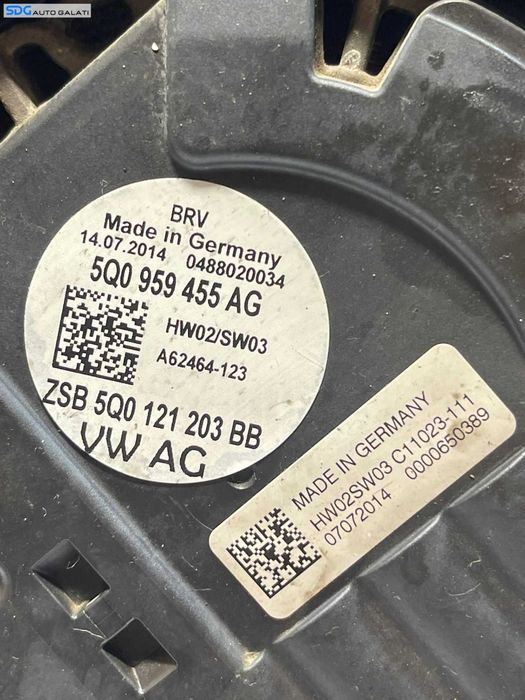 Ventilator Electroventilator Seat Leon 5F 1.2 CJZA CYVB 2013 - 2016 Cod 5Q0959455AG 5Q0121203BB 5Q0121205C 5Q0121207J [2384]