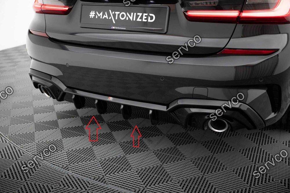 Prelungire difuzor bara spate compatibil cu Bmw Seria 3 M-Pack G20 / G21 2018-2022 v24 - Maxton Design