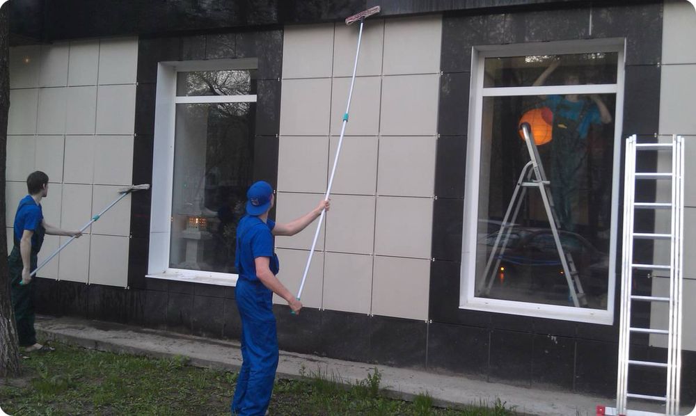 Клининговые работы по фасаду
