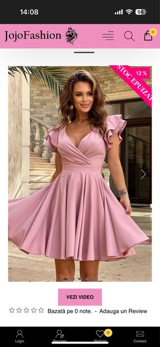 Rochie ocazie roz prafuit