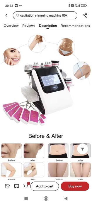 AOKO 9 in 1 new 80 K cavitation vacuum lifting weight loss machine