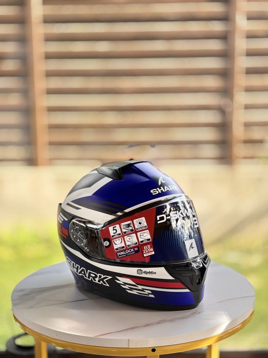 Cască moto Shark D-Skwal 3 FirstLap Full Face Helmet KBR - Blue / Red