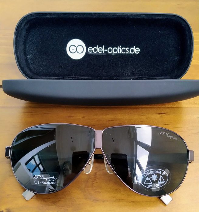 S.T.Dupont - Слънчеви очила-Поляризация, Кат. 3, 100% UV защита! НОВИ!