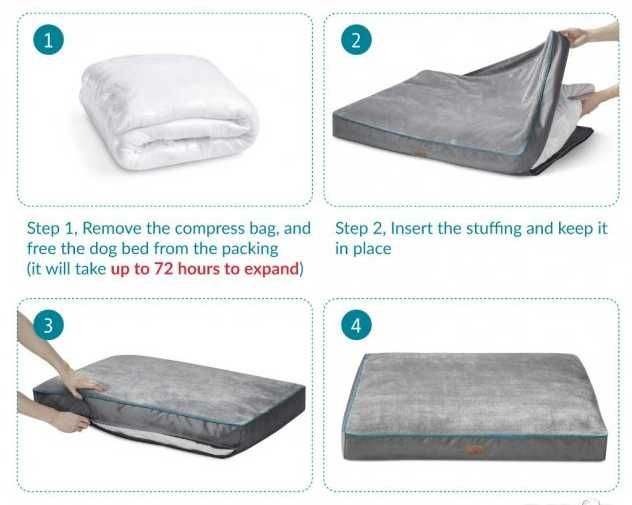 Намалени! Водоустойчиви легла за кучета в сиво