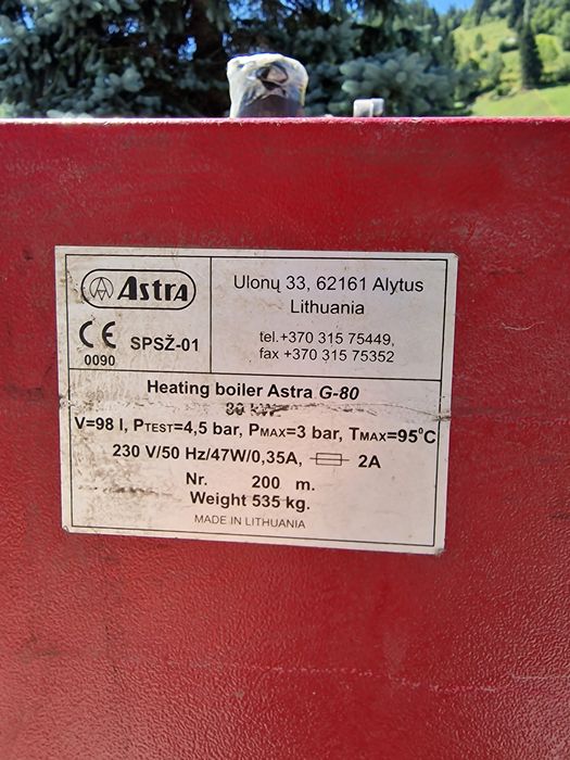 Centrala/Cazan Lemn Astra G80 (80kw)