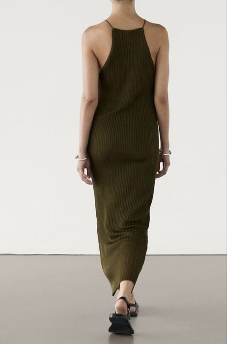 Rochie kaki , Massimo Dutti - noua cu eticheta atasata