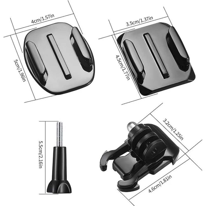 Комплект монтажи, щипки, адаптери, лепенки - За GoPro, DJI, Insta360