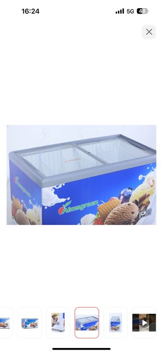 Морозильник almagreen 380 л