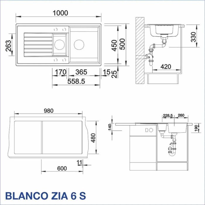 Кухненска мивка BLANCO ZIA