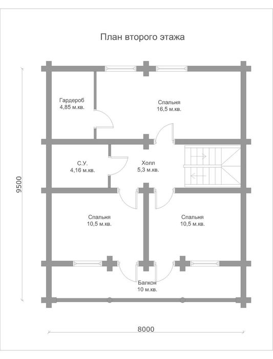 Продам сруб дома