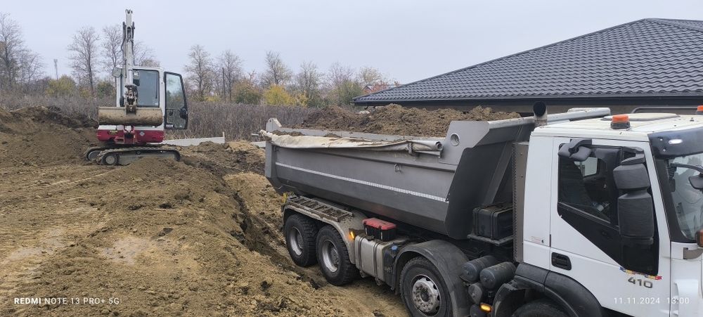 Inchiriez Miniexcavator/încărcător/Basculanta de 6.5T  exc