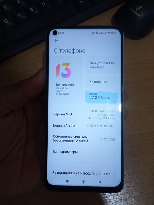 Redmi note 9 xotira 64