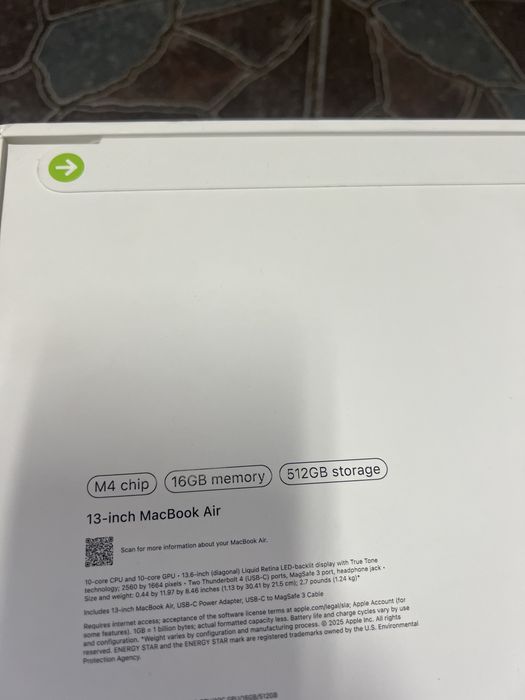 Apple MacBook Air 13 .. 512gb M4 nou sigilat..